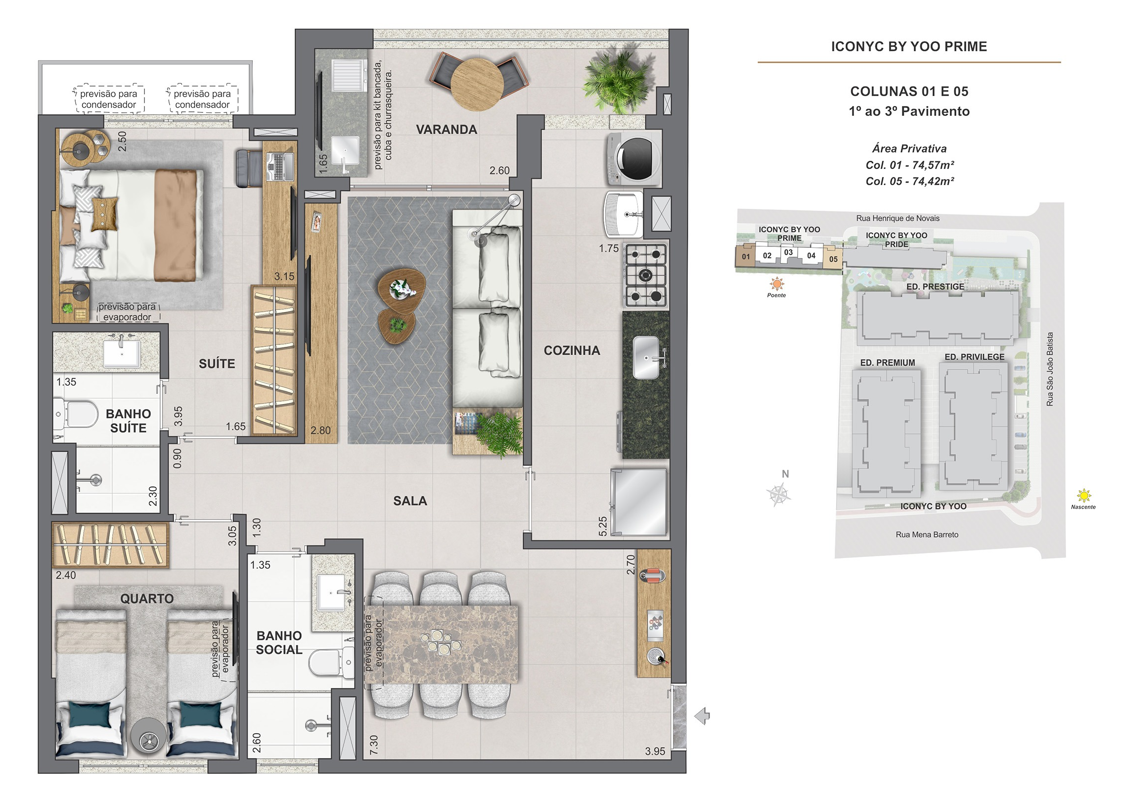 imgi_1_Apartamento 2 quartos - 1° ao 3° andar - 74m²